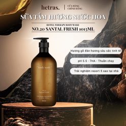 Sữa Tắm Hương Nước Hoa Unisex Hetras - No.20 Santal Fresh 1013ml - Hotel Therapy Body Wash