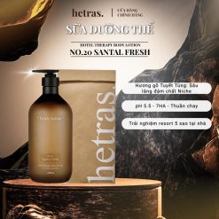 Sữa dưỡng thể Hetras - No.20 Santal Fresh 1013ml - Hotel Therapy Body Lotion